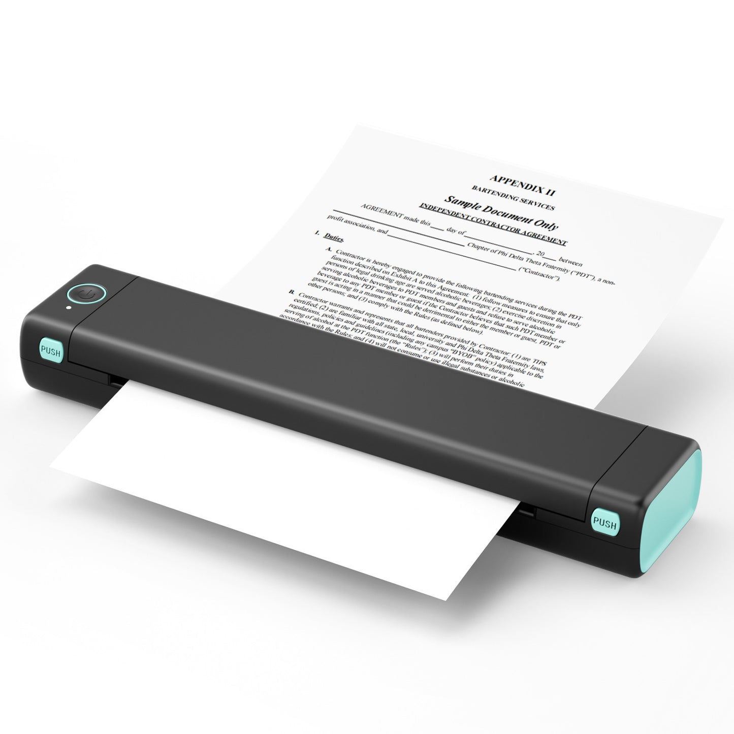 M08F A4 Paper Portable Thermal Printer – Inkless, Wireless, Bluetooth, Compact & Eco-Friendly