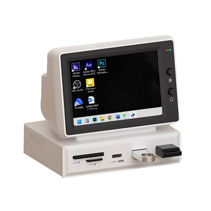 3.5-Inch Mini Monitor & USB-C Docking Station – Compact All-in-One Desk Solution