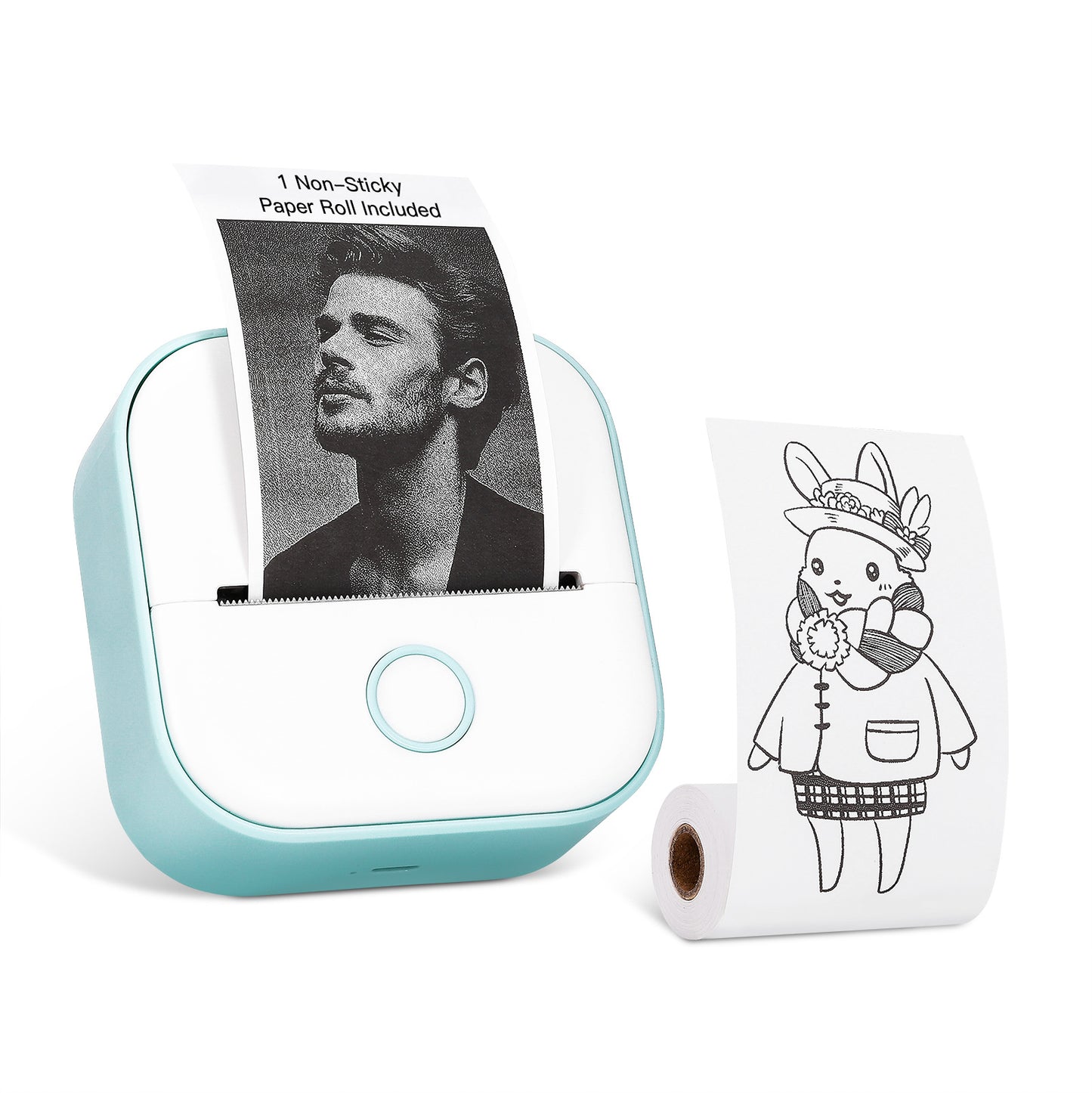 Mini Pocket Printer - Inkless Thermal Bluetooth Printer for Photos, Notes & QR Codes