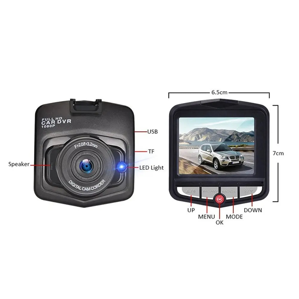 Car Camera HD 1080P Dashcam DVR Recorder – Your Roadside Companion for Safety and Security