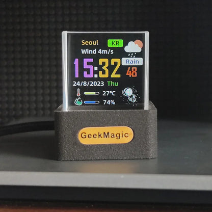 GeekMagic Crystal Display Hologram – 3D Smart Display for Photos, GIFs, and Weather