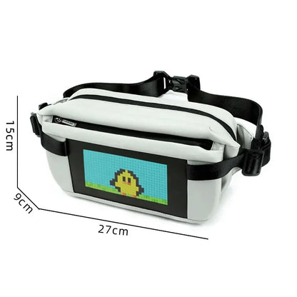 LED Fanny Pack with Bluetooth – Customizable Patterns, Texts, and Animations