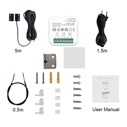 Tuya Smart Life ZigBee Garage Door Opener Controller – App Remote Control