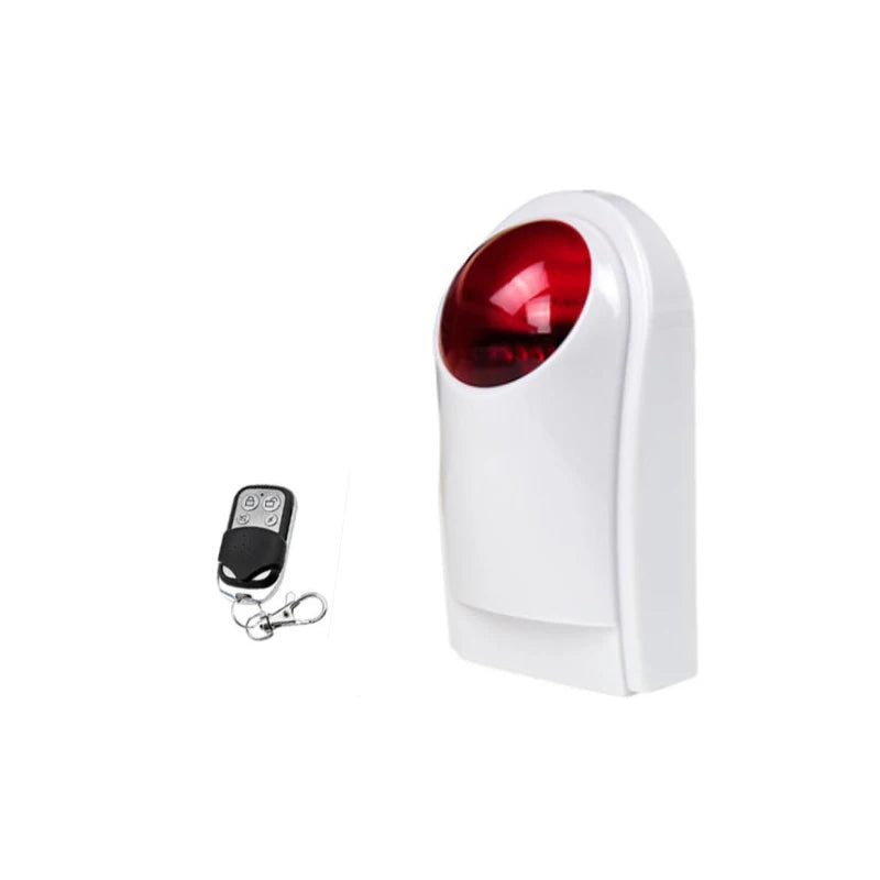 Beam IR Sensor Standalone Wireless Home Security Alarm System Kit with Motion Detector & Flash Siren Horn