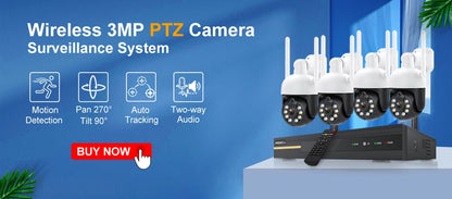 Techage 8MP/5MP 4K POE IP Camera – AI Human Detection & Two-Way Audio