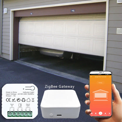 Tuya Smart Life ZigBee Garage Door Opener Controller – App Remote Control