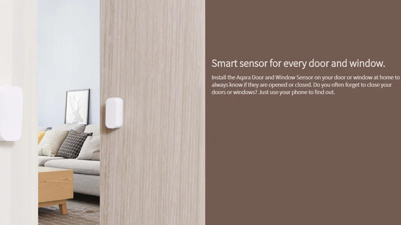 Aqara Mini Smart Door/Window Sensor | ZigBee Wireless, Apple HomeKit Compatible, Real-time Alerts