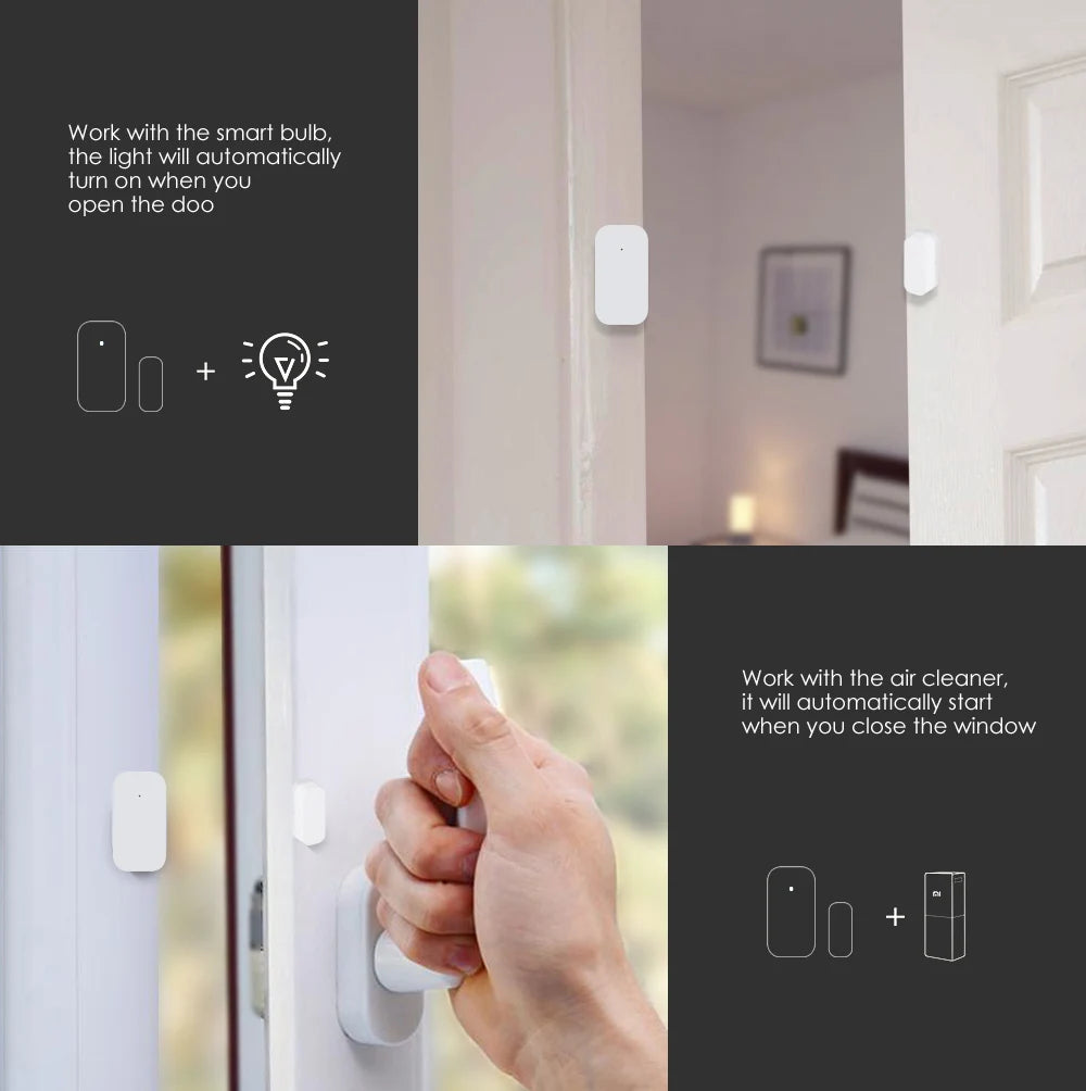 Aqara Mini Smart Door/Window Sensor | ZigBee Wireless, Apple HomeKit Compatible, Real-time Alerts