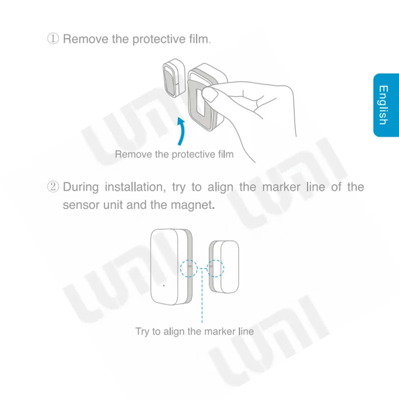 Aqara Mini Smart Door/Window Sensor | ZigBee Wireless, Apple HomeKit Compatible, Real-time Alerts