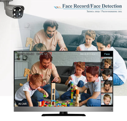 Techage 32CH 5MP POE NVR Kit – AI Security System with Face Detection & Two-Way Audio