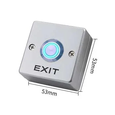 Ximiir Door Exit Release Button Zinc Alloy Panel for Door Access Control System