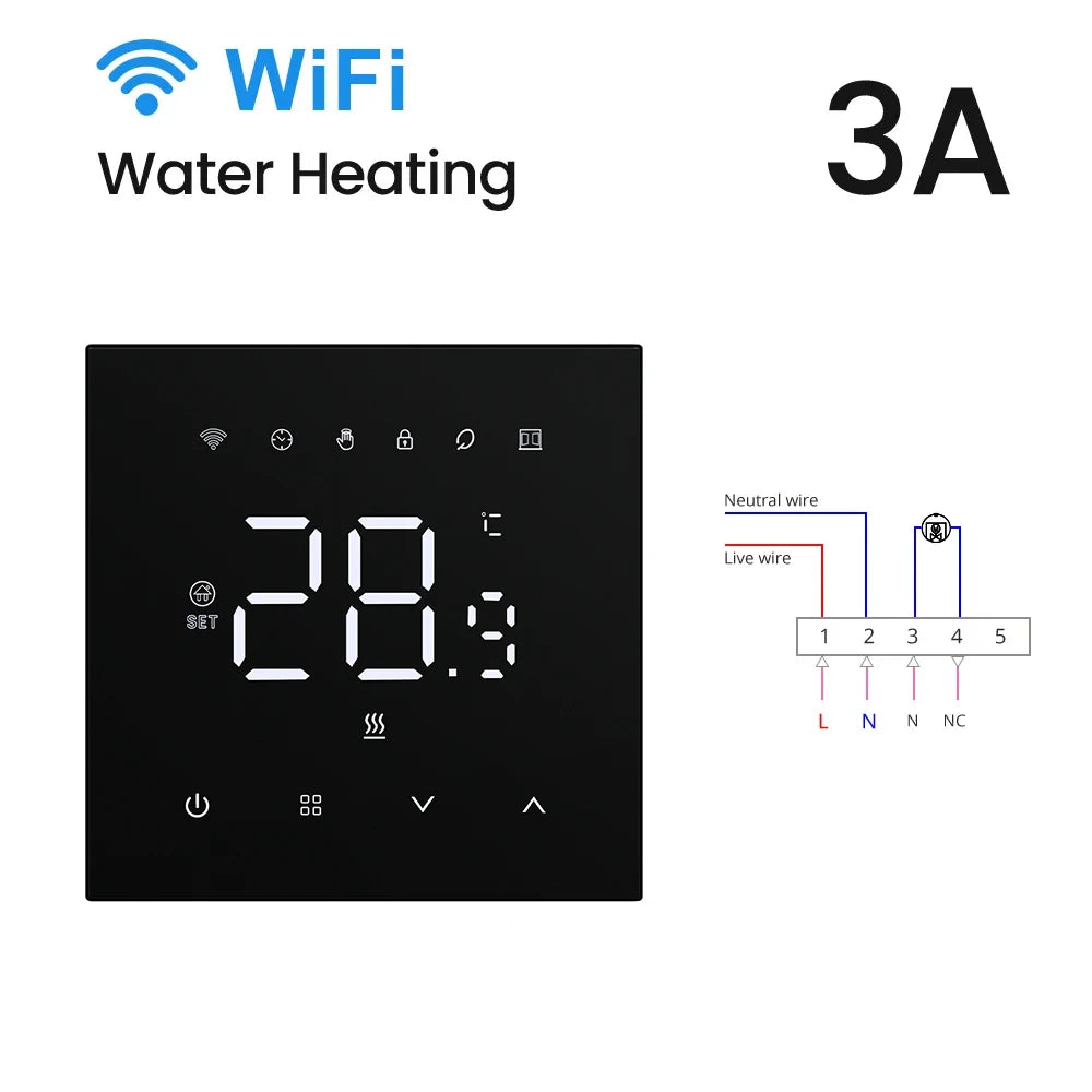 AVATTO Tuya WiFi Heating Thermostat 220V – Smart Electric & Water Floor Heating Temperature Controller for Google Home, Alexa, Alice