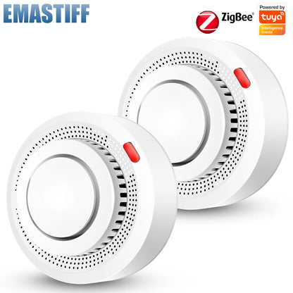 eMastiff ZigBee Smoke Detector – Tuya Smart Home Fire Alarm System with Google Assistant Support