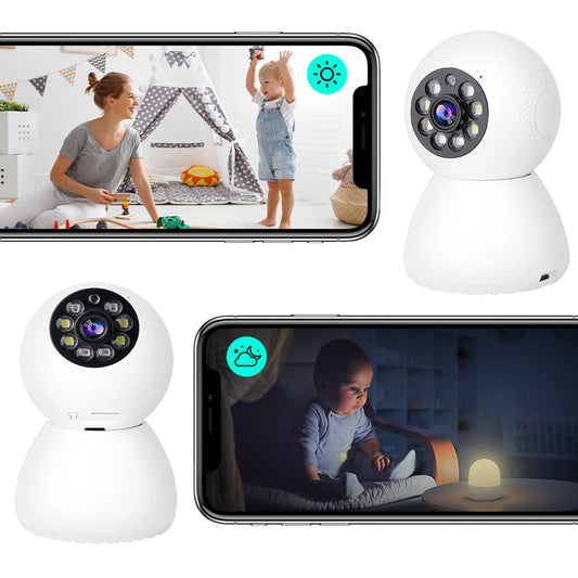 High Resolution Security Camera with 2-Way Talk and Motion Detection for Home, Baby, and Pet Monitoring