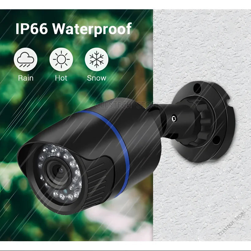 ALL DVR Compatible Mini CVBS/TVI/CVI AHD Camera 4-in-1 – 1080P, 4MP, 5MP, 4K Ultra HD, Outdoor Waterproof IP66 Surveillance Camera