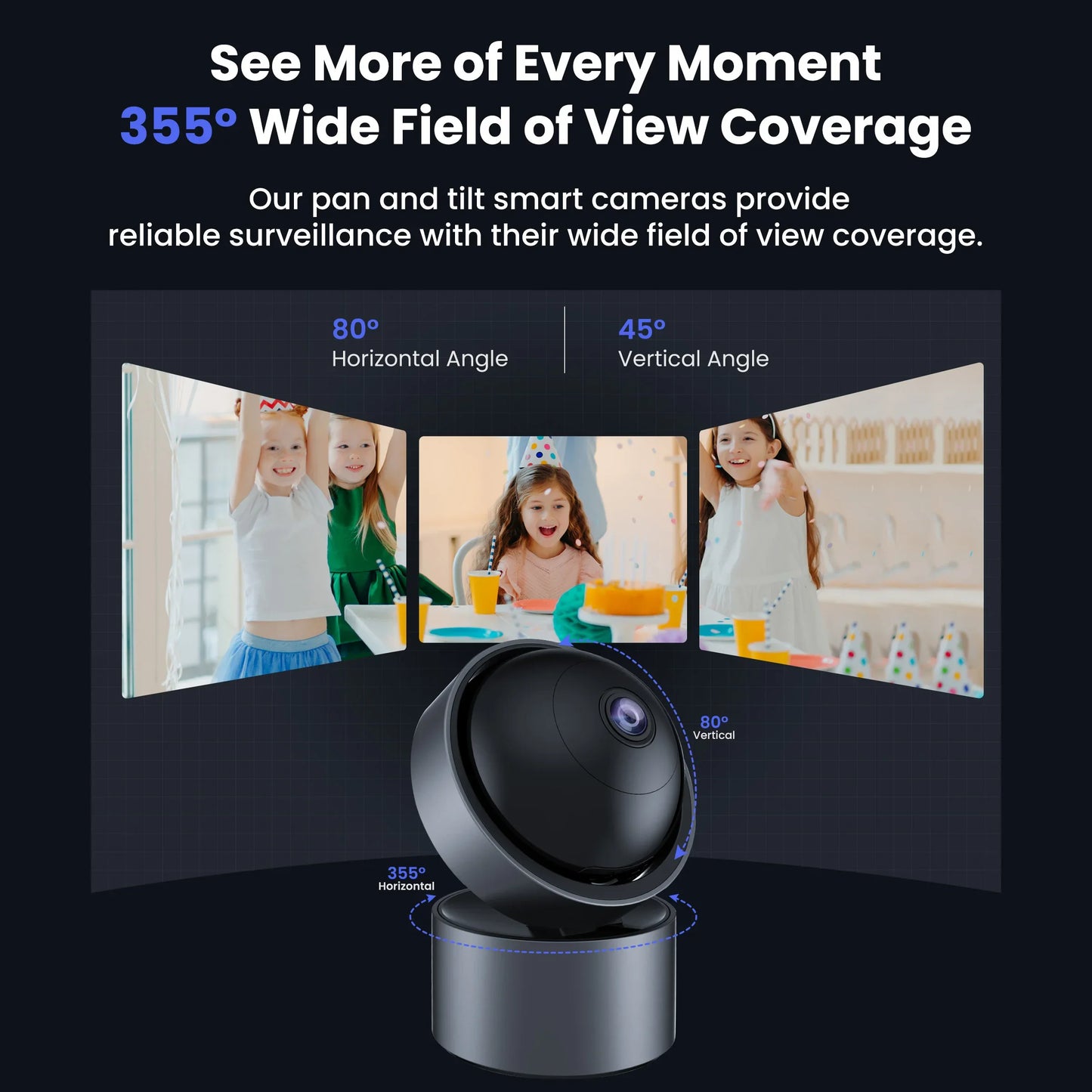 GIRIER Tuya WiFi Smart Security Camera – 3MP Indoor IP Camera with Pan Tilt, Motion Tracking, Two-way Talk, Works with Alexa