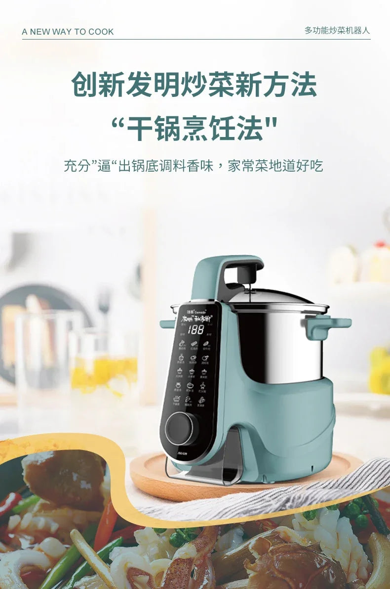 Intelligent Cooking Machine 3L Fully Automatic Multi-function Reservation Kitchen Household Cooking Pot