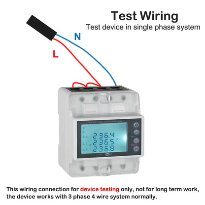 Tuya WiFi Smart 3-Phase 380V 100A Bi-Directional Energy Meter