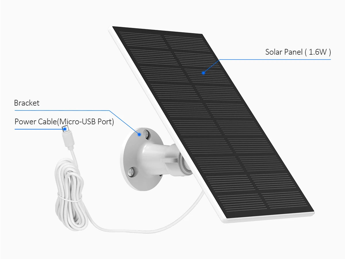 Techage 3MP Solar-Powered Wireless Security Camera – AI Human Detection & Two-Way Audio