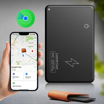 Wallet Tracker Card Wireless Charging Tracking Location GPS Locator Smart Tag for iPhone