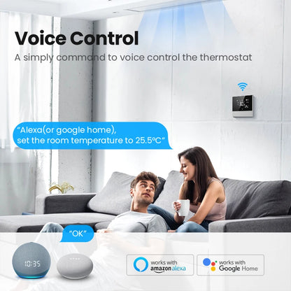 AVATTO Tuya WiFi Smart Thermostat for Central Air Conditioning & Fan Coil Unit – Heating, Cooling, 3-Speed, Works with Alexa & Google Home