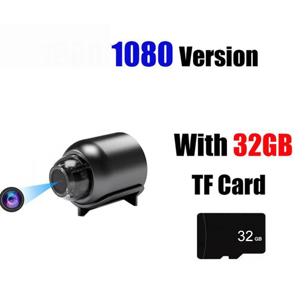 WiFi Wireless Mini Camera with Night Vision, HD 1080P, Motion Detection & Video Voice Recorder