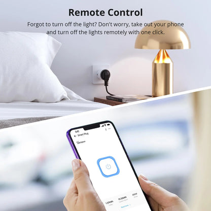 SONOFF iPlug S60 EU/UK Wi-Fi Smart Socket Overload Protection Timer Smart Scene Remote Control via eWeLink Alexa Google IFTTT