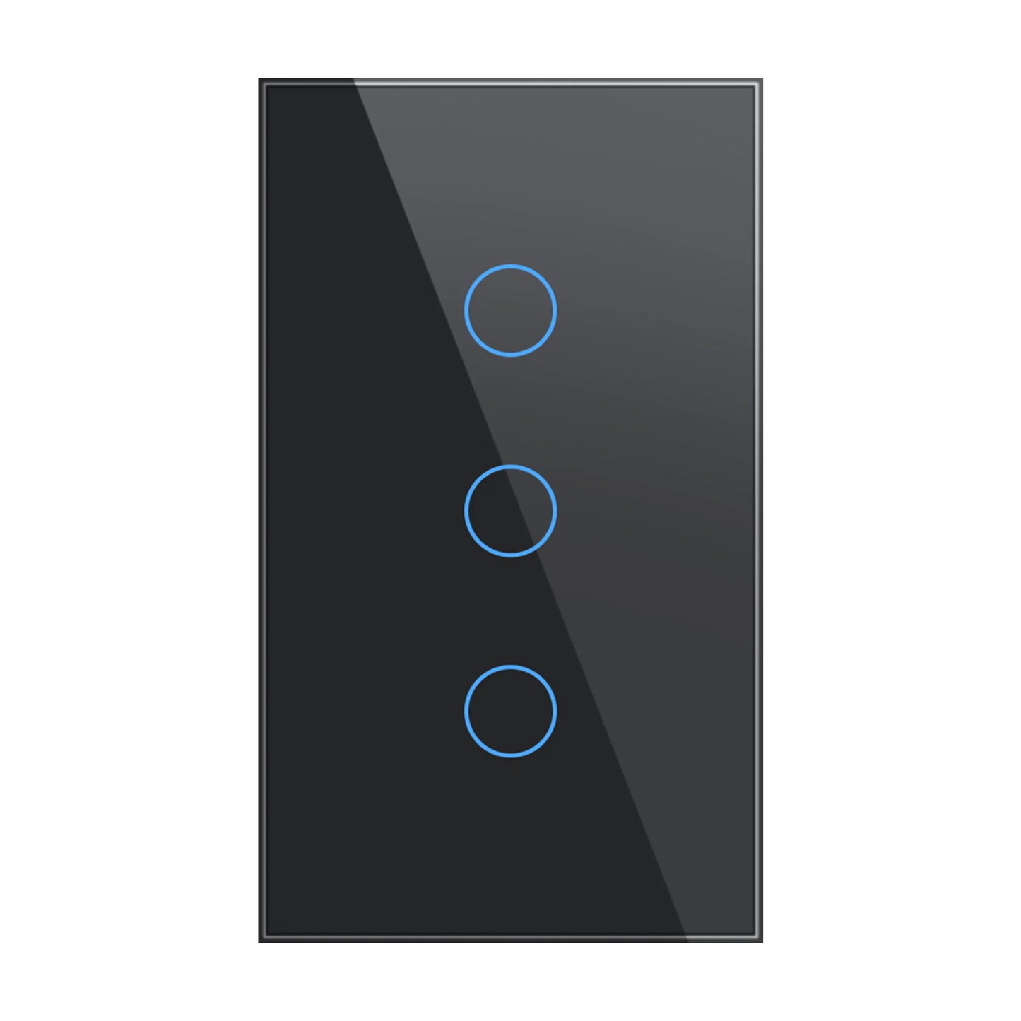 KEMEK Smart WiFi Touch Switch – No Neutral Wire Required, 1/2/3 Gang Light Switch, Compatible with Alexa & Google