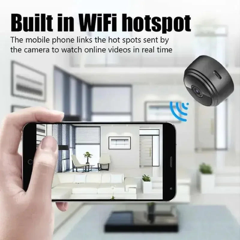 A9 Mini Camera 1080P HD – WiFi Wireless Video Recorder, Intelligent Home Security Cam for Infants and Pets