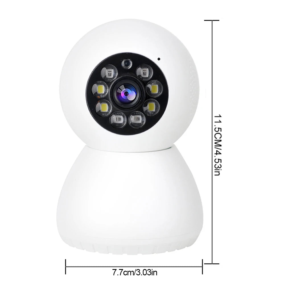 High Resolution Security Camera with 2-Way Talk and Motion Detection for Home, Baby, and Pet Monitoring