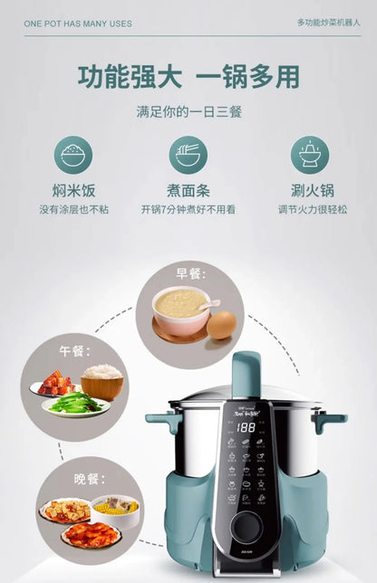 Intelligent Cooking Machine 3L Fully Automatic Multi-function Reservation Kitchen Household Cooking Pot