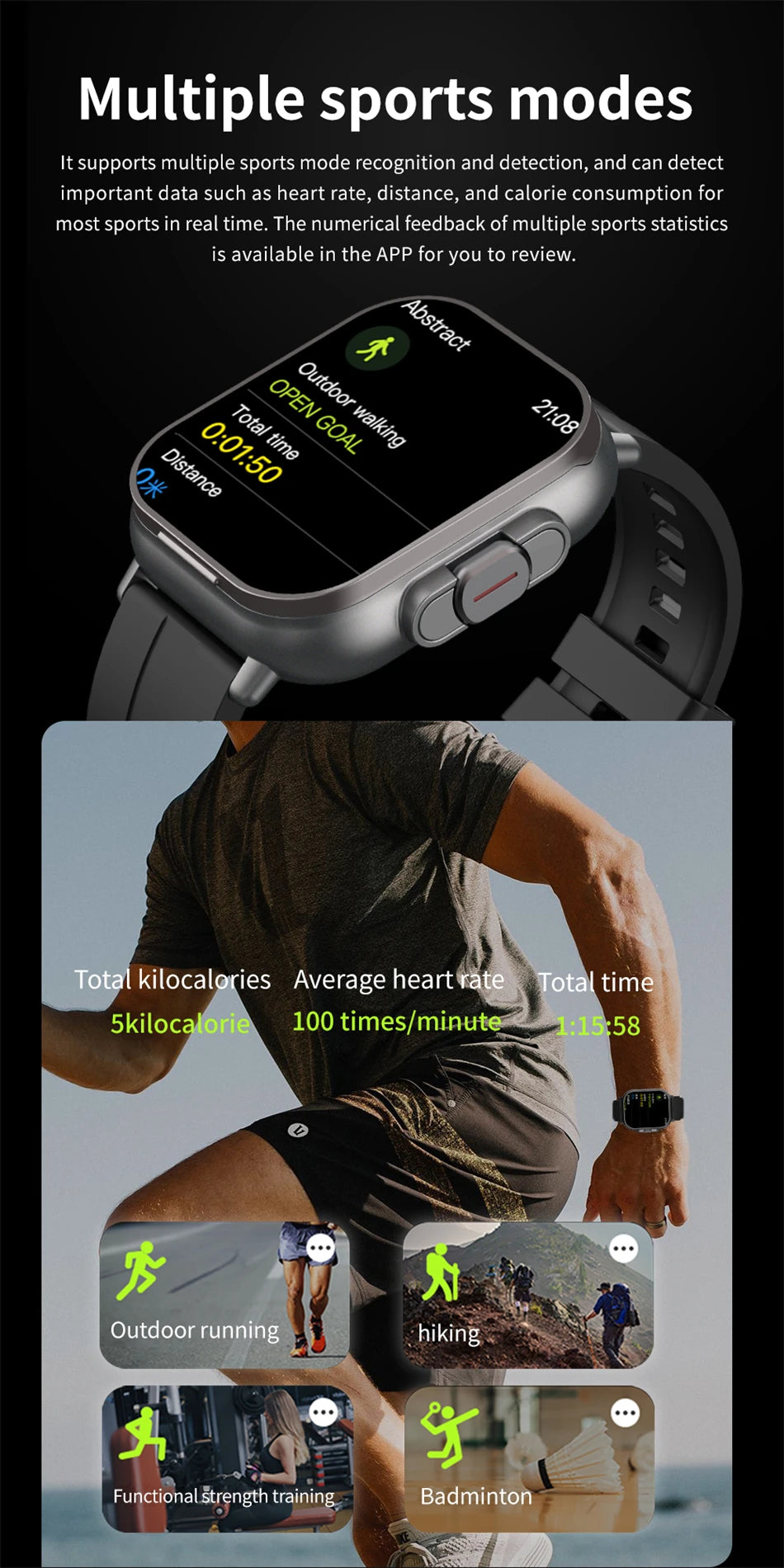 2024 2-in-1 Smart Watch with Earphone | Bluetooth Call, GPS, Heart Rate Monitor & Music Playback