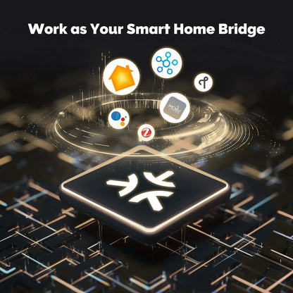 MOES Tuya Zigbee Matter Thread Gateway – Smart Home Bridge with Voice Control (Siri, HomeKit, Alexa, Google)