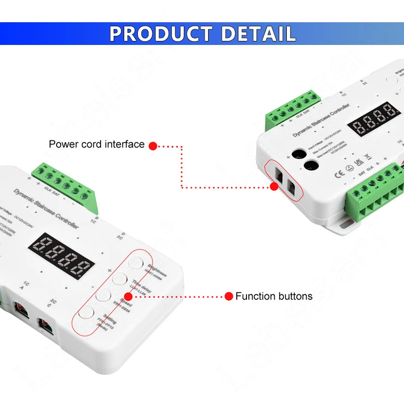 Smart LED Stair Light Controller | Motion-Activated & Dimmable