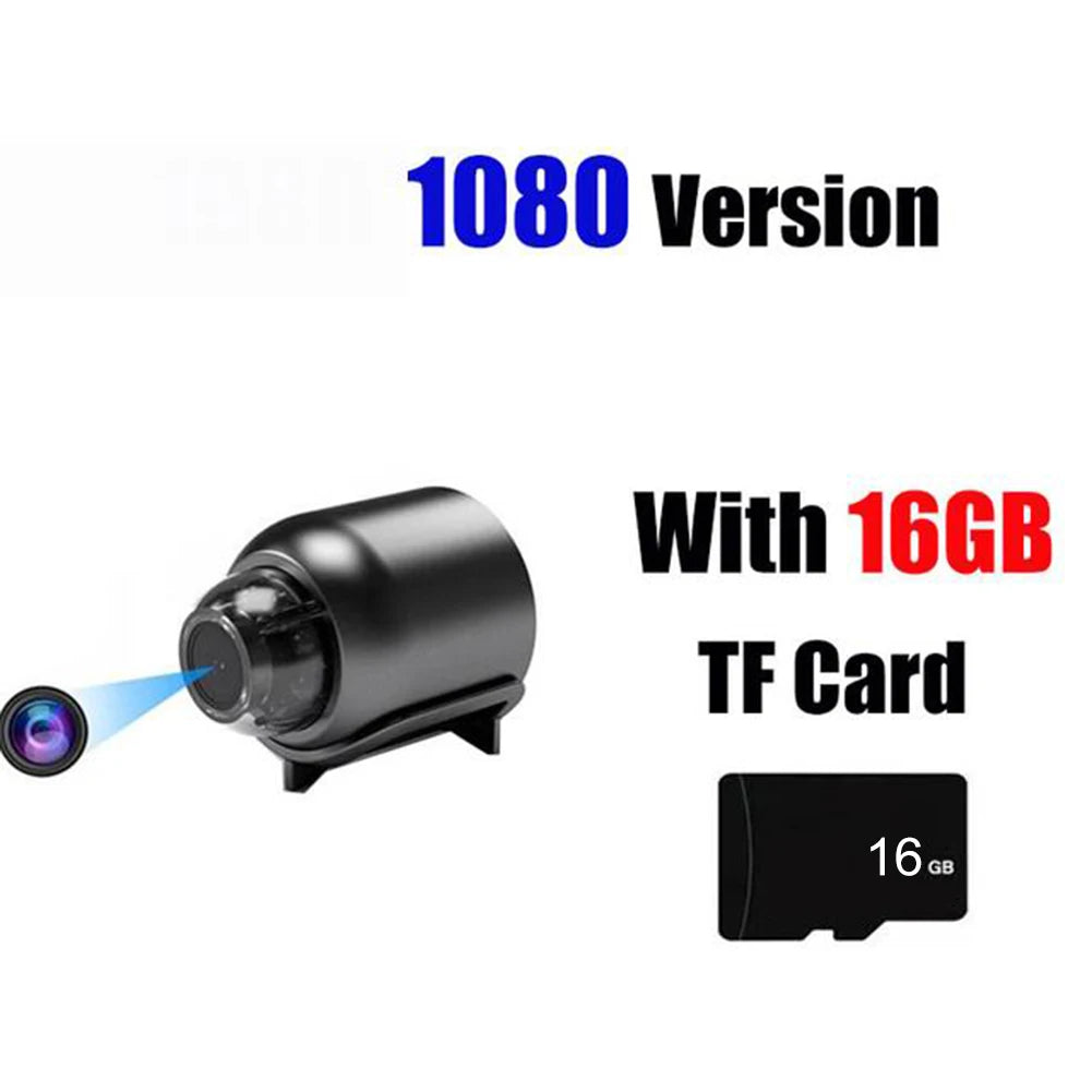 WiFi Wireless Mini Camera with Night Vision, HD 1080P, Motion Detection & Video Voice Recorder