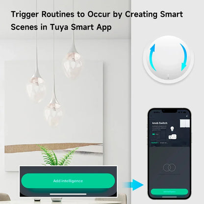 Tuya ZigBee Smart Knob Switch – Wireless Dimmer & Scene Controller