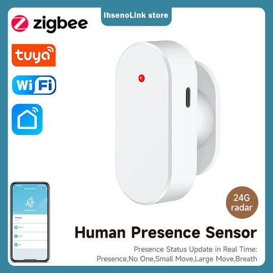 كاشف الوجود البشري Tuya WiFi Zigbee – كشف مسافة الرادار، مستشعر PIR ذكي للمساعد المنزلي