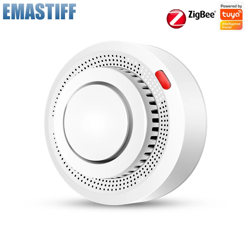 eMastiff ZigBee Smoke Detector – Tuya Smart Home Fire Alarm System with Google Assistant Support