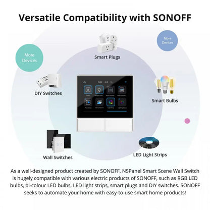 SONOFF NS Panel Smart Scene Wall Switch – Wi-Fi Smart Thermostat & Display Control