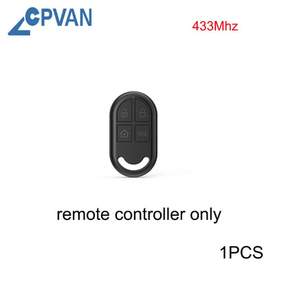 CPVAN Motion Detector for Home Burglary Security Protection – Wireless Motion Sensor with Door Sensor Alarm and Remote Control