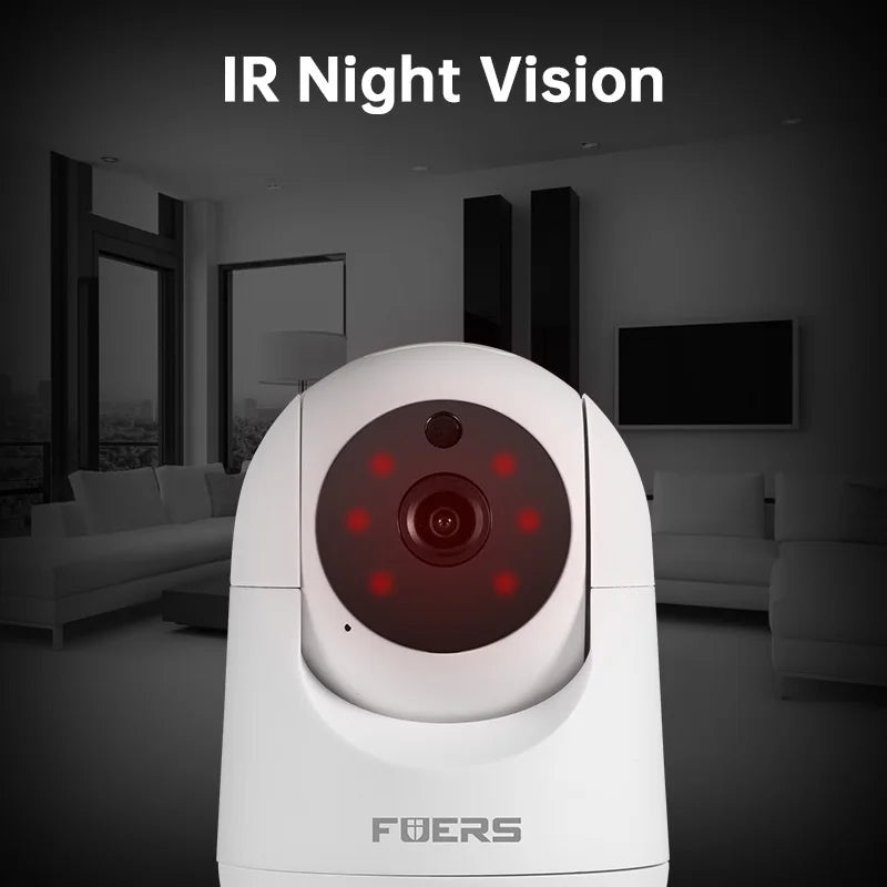 Fuers 4K 8MP IP Camera – Tuya Smart Home, WiFi Wireless, Automatic Tracking CCTV Security Baby Monitor