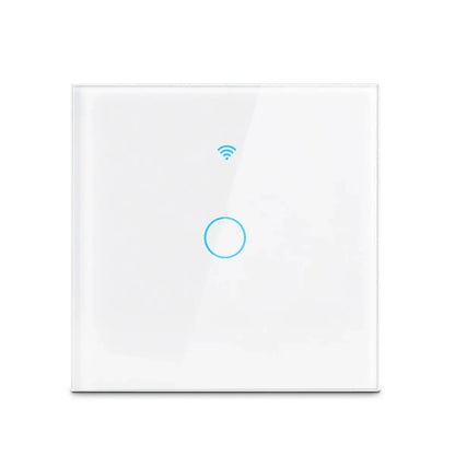 WiFi Smart Switch EU Light Wall Touch Switch 220V No Neutral Wire Required, Works with Alexa & Google Home