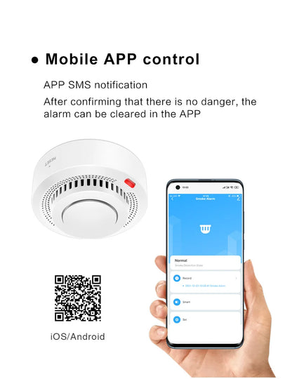 eMastiff ZigBee Smoke Detector – Tuya Smart Home Fire Alarm System with Google Assistant Support