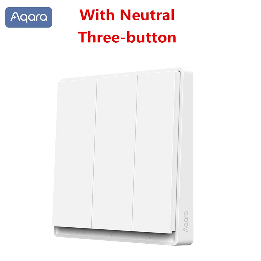 Aqara Smart Wall Switch E1 ZigBee 3.0 Smart Home Wireless Key Light Switch with Fire Wire