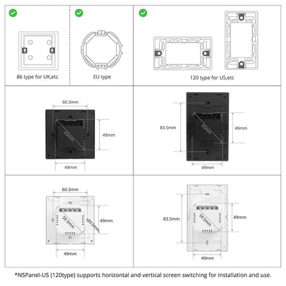 SONOFF NS Panel Smart Scene Wall Switch – Wi-Fi Smart Thermostat & Display Control