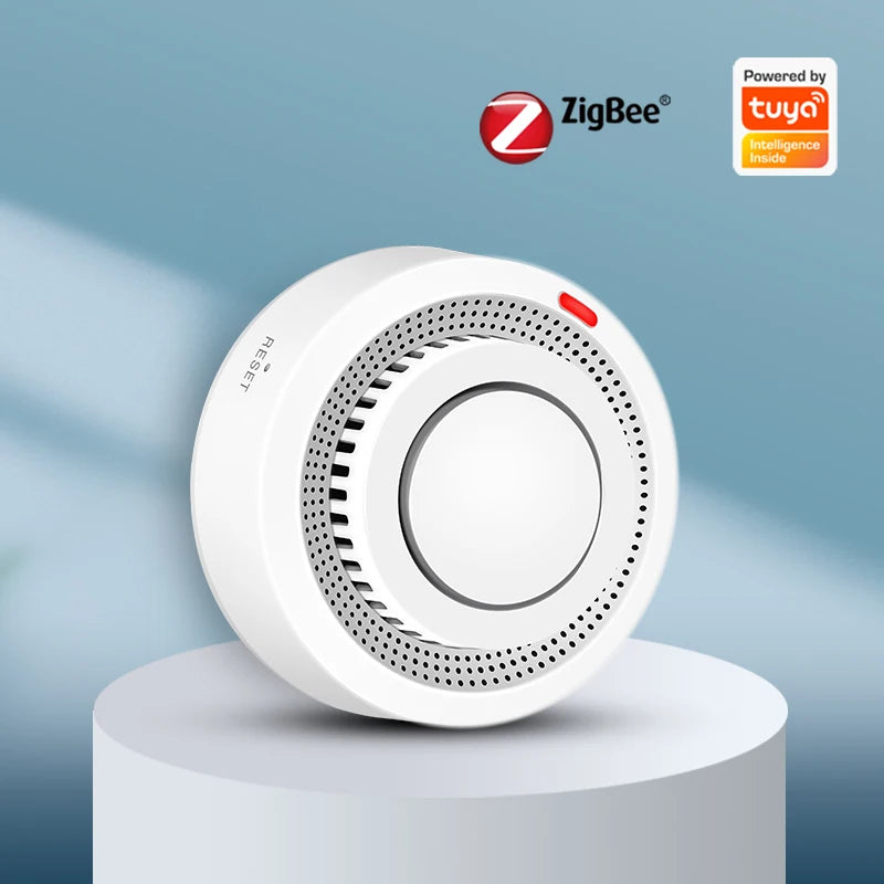 eMastiff ZigBee Smoke Detector – Tuya Smart Home Fire Alarm System with Google Assistant Support