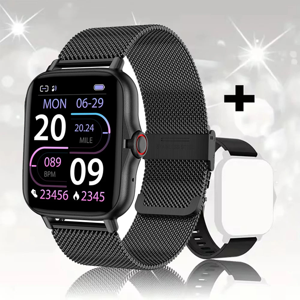 2024 Smart Watch with Bluetooth Call, Blood Oxygen & Pressure Monitoring | 1.44" Color Screen, For Women & Men