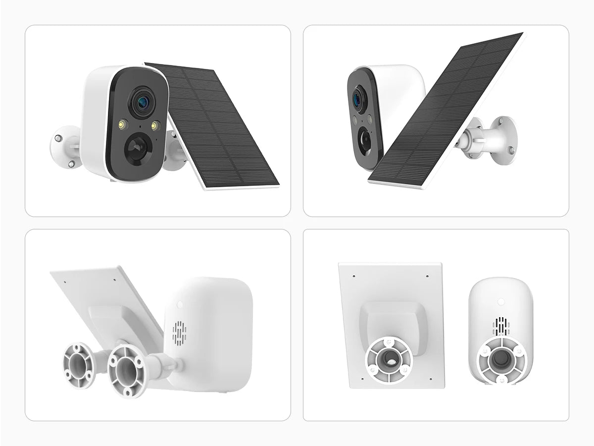 Techage 3MP Solar-Powered Wireless Security Camera – AI Human Detection & Two-Way Audio