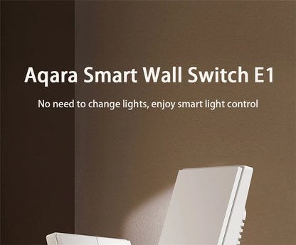 Aqara Smart Wall Switch E1 ZigBee 3.0 Smart Home Wireless Key Light Switch with Fire Wire