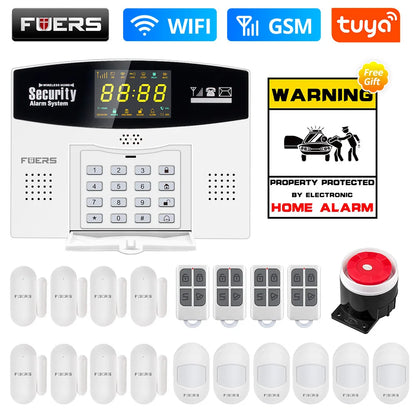 Fuers Tuya Smart WIFI 4G GSM Alarm System – Wireless Security with Motion Sensors, Alexa & Google Control